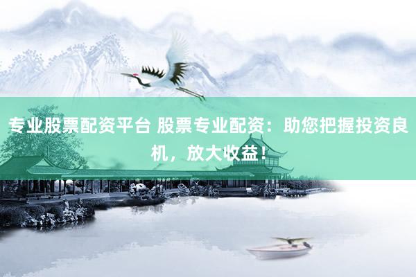 专业股票配资平台 股票专业配资：助您把握投资良机，放大收益！